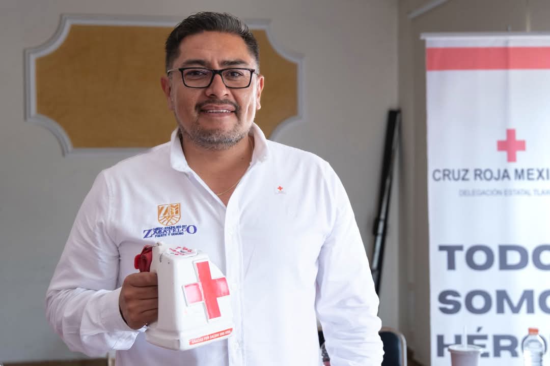 Zacatelco se une a la Colecta Nacional de la Cruz Roja 2025.