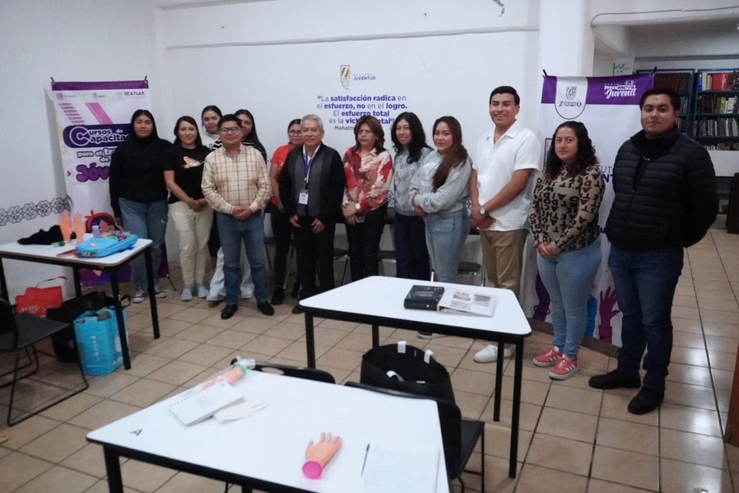 IMJUVE Zacatelco e ICATLAX fortalecen capacitación para jóvenes